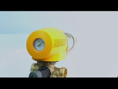 A rotação do agregado familiar abaixo da água do sedimento filtra pre com controle de bronze da válvula