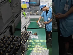 Montagem totalmente automática do compartimento da bateria para pré-filtros