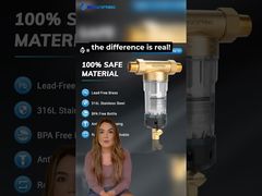 Filtro de limpeza manual Spin Down Sedimento para toda a casa