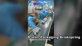Linha de embalagens altamente limpas e organizadas da BRISKSPRING