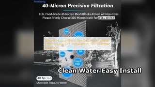 Filtro de água para toda a casa, fácil instalação