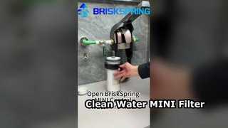 Abra o pré-filtro central de água BriskSpring MINI Central