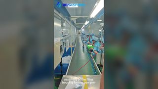 Montagem da carcaça do filtro para o novo pré-filtro