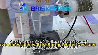 Vendo a criação do BriskSpring Water Descaler 2 pelos íons elétricos