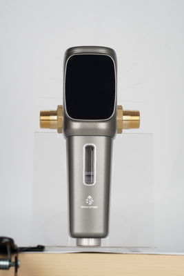 NSF Certified Intelligent Touch Screen Anti Freeze Water Prefilter with 1-99 Days Adjustable Cleaning Interval and Automatic Spin Down Filter