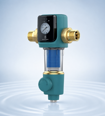 BriskSpring SQ550B-BS 5 T/H Sifon Automático Backwash Prefiltro de Água de Casa Inteira com MSAP+CASO3+KDF55 Media