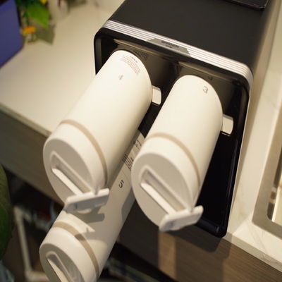 Purificador de água de osmose de fluxo rápido 1500 GPD água quente 4 sistemas de filtro de água de 7 estágios