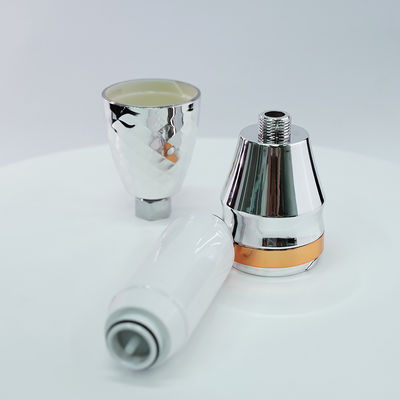 Sistema de filtro de chuveiro de hidrogénio de carbono Pristine portátil para baixa pressão de água