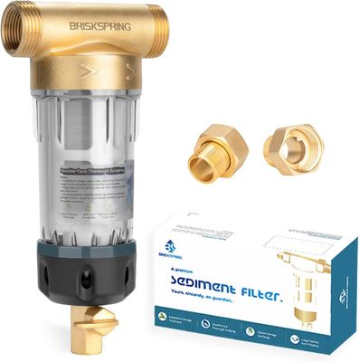 Filtro de sedimentos livre de BPA de 40 microns de rotação para baixo Prevenção de escamas e corrosão