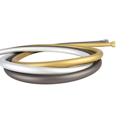 Briskspring mangueira de chuveiro flexível silicone de ouro escovado