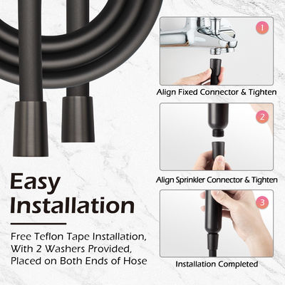 Tubos de chuveiro flexíveis e anti-torção super suaves