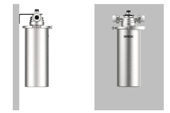 Pré-filtro de filtragem de 5 micrões de aço inoxidável com válvula de alívio de pressão manual