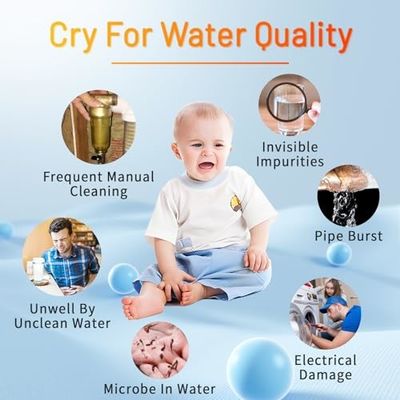 Grade de alimentos tela de aço inoxidável água pré-filtro de alto fluxo água da torneira sistema de purificação doméstica segura