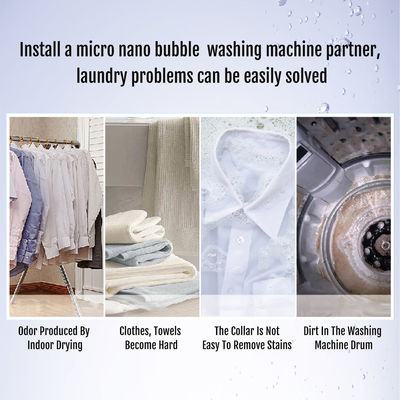Geração de bolhas micro nano para máquina de lavar roupa