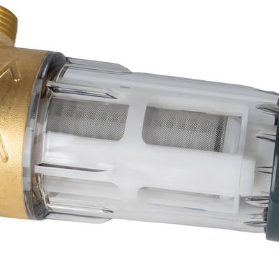 Último pré-filtro de água de qualidade alimentar de 50 microns de design reutilizável com sistema de lavagem e limpeza profunda para água doméstica