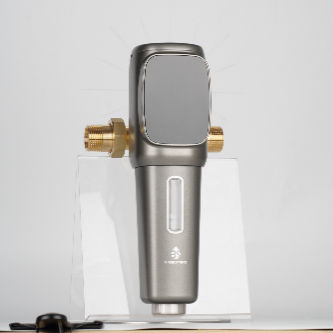 Smart Timer Auto Backwash Water Pre Filter com classificação de filtro de 40-300μm SUS 316L de malha de aço inoxidável e taxa de fluxo de 6T/H