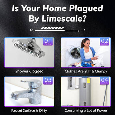 NSF Certified Compact Terminal Water Descaler with 17-23.5L/Min Flow Rate and 0.1-1MPa Operating Pressure for Whole House Use