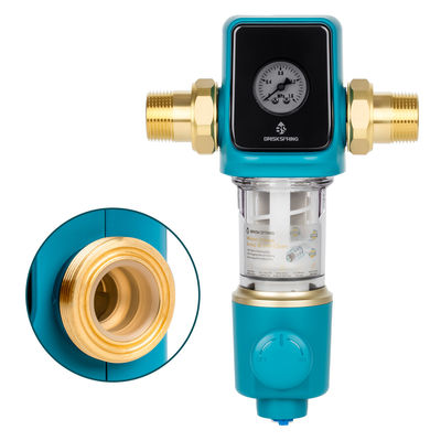 Prefiltro de sedimentos Premium de 40 Microns com raspador automático de lavagem automática livre de BPA para uso doméstico