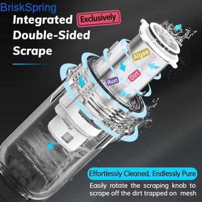 Filtro de água centrífugo sem BPA com vida útil do filtro de 1 ano, vazão de 4T e pressão de água de 0,15-1,5MPa