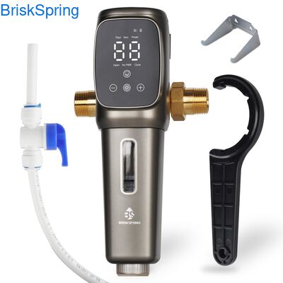 Filtro de sedimentos giratório reutilizável de 40 mícrons totalmente automático para pré-filtração de água em toda a casa