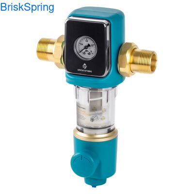 Prefiltro de água leve para toda a casa com estrutura anti-bloqueio de aço inoxidável de qualidade alimentar e taxa de fluxo de 22 GPM