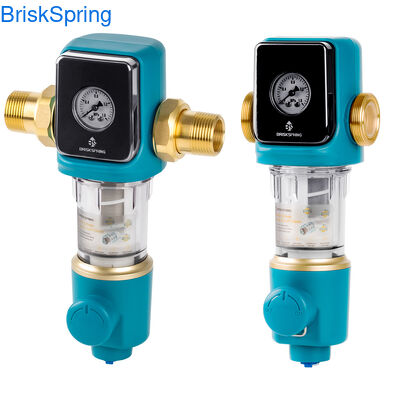 Prefiltro de água leve para toda a casa com estrutura anti-bloqueio de aço inoxidável de qualidade alimentar e taxa de fluxo de 22 GPM