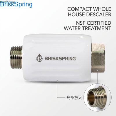 NSF Certified Compact Terminal Water Descaler with 17-23.5L/Min Flow Rate and 0.1-1MPa Operating Pressure for Whole House Use