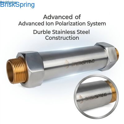 Upgraded Advanced Physical Ion Polarization System Rust Proof SUS304 Stainless Steel Water Descaler for Whole House