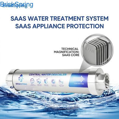 Sistema de condicionador de água anti-calca prémio. Tratamento de água dura para uso doméstico.