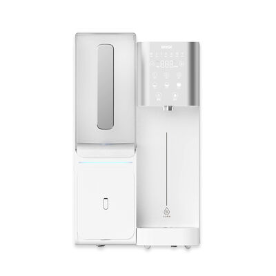 Purificador de água de escritório de aquecimento instantâneo de 2200W com filtração em vários estágios e distribuidor de água de osmose reversa sem instalação