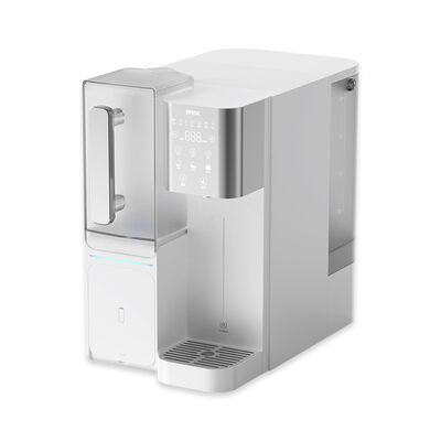Purificador de água de escritório de aquecimento instantâneo de 2200W com filtração em vários estágios e distribuidor de água de osmose reversa sem instalação