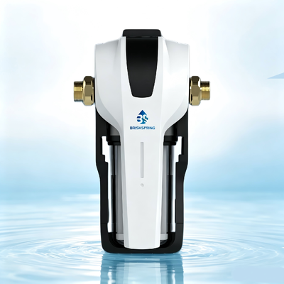 Purificador de Água Central Compacto com Fluxo Elevado de 15L/min, Cartucho de Troca Rápida de 3 Segundos e Indicador Inteligente de Filtro para Proteção de Água em Toda a Casa