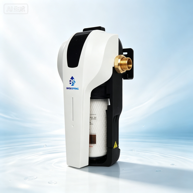 Purificador de Água Inteligente Compacto para Casa Inteira com Fluxo Elevado de 15 L/min, Cartucho de Troca Rápida e Lembrete Inteligente de Substituição de Filtro