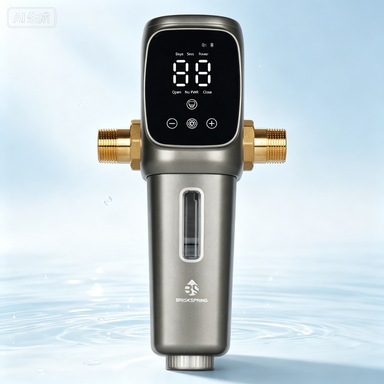 Prefiltro de água totalmente automático para toda a casa com filtragem de precisão de 40 microns e malha de aço inoxidável SUS 316L