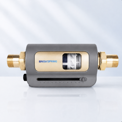 Filtro de Sedimentos Pré-Filtro para Casa Inteira BriskSpring HZ-A 7 T/H 40 Mícron com Instalação Giratória de 360 Graus
