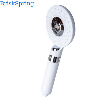 Chuveiro de Mão BriskSpring Micro-Nano Bolha com 3 Modos de Pulverização, Economia de Água e Construção em Aço Inoxidável SUS304