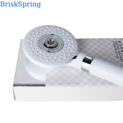 Chuveiro de Mão BriskSpring Micro-Nano Bolha com 3 Modos de Pulverização, Economia de Água e Construção em Aço Inoxidável SUS304