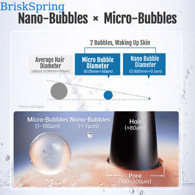 1440° Rotation Multi-Joint Micro Nano Bubble Faucet Aerator com 1,09 × 108 ± 1,65 × 107 partículas/ml Concentração de bolhas e H59-1 Brass + SUS304 Construção de aço inoxidável
