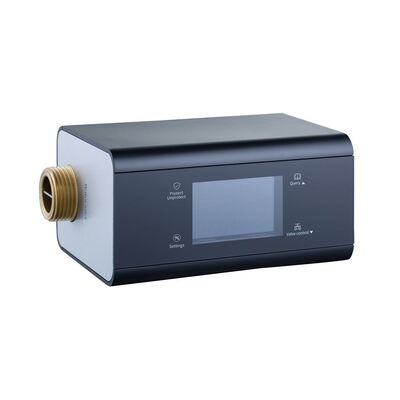 Detector Inteligente de Vazamento de Água para Toda a Casa com Monitoramento Remoto por APP, Fonte de Alimentação Dupla, Conexão de 3/4 de Polegada