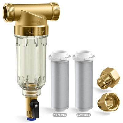 A rotação da filtragem de um Flushable de 40 mícrons abaixo da água filtra pre para a casa