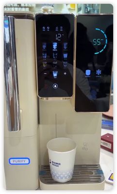 Dispensador de água para bancada multifuncional com máquina de gelo | Água quente e fria instantânea