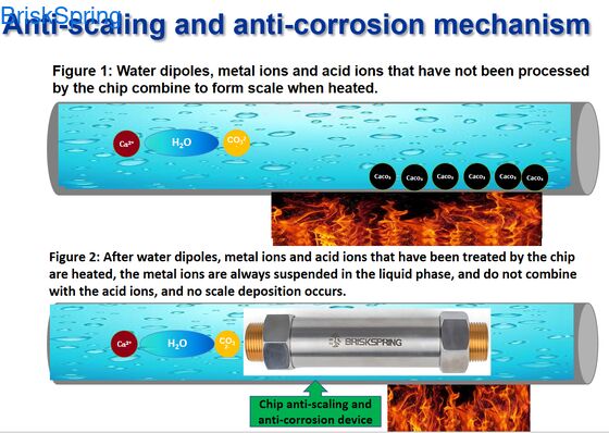 Descalcificador de água para toda a casa com rosca de 3/4 polegadas, sem eletricidade, livre de manutenção e sem sal