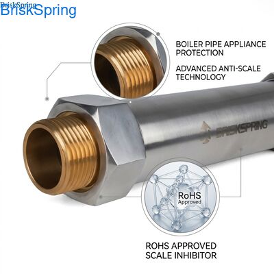 Descalorizador de água Sistema sem sal, condicionador de água anti-escala para caldeiras, tubos e aparelhos, aprovado pela RoHS 0,15MPa