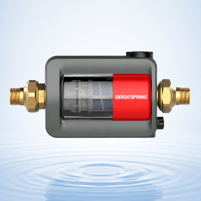 BriskSpring HZ-B-BS 40 Micron Whole House Sediment Pre Filter with SUS316L Stainless Steel Mesh and 7 T/H High Flow Capacity