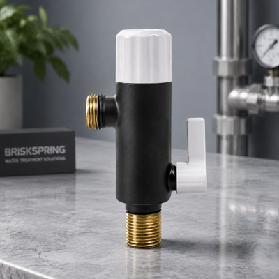 BriskSpring M81-BS MSAP Filtro de Água Bioativo Anti-Escala com 99% de inibição da Escala e Filtração de 400 Microns