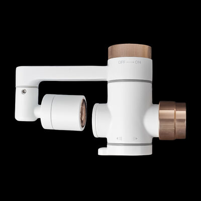BriskSpring JP-002 Filtro de torneira micro-nano-bolhas de ouro rosa com aerador giratório de 360° e cartucho substituível