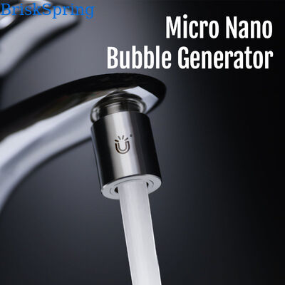 1440° Rotation Multi-Joint Micro Nano Bubble Faucet Aerator com 1,09 × 108 ± 1,65 × 107 partículas/ml Concentração de bolhas e H59-1 Brass + SUS304 Construção de aço inoxidável