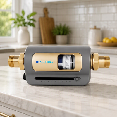 Pré-filtro de água para toda a casa de 40 mícrons com alta vazão de 7T/H e design autolimpante
