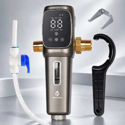 AT-30G-BS Filtro de Pré-Filtragem Automático para Toda a Casa com Malha SUS316L de 40 Mícron e Auto-Lavagem Programada